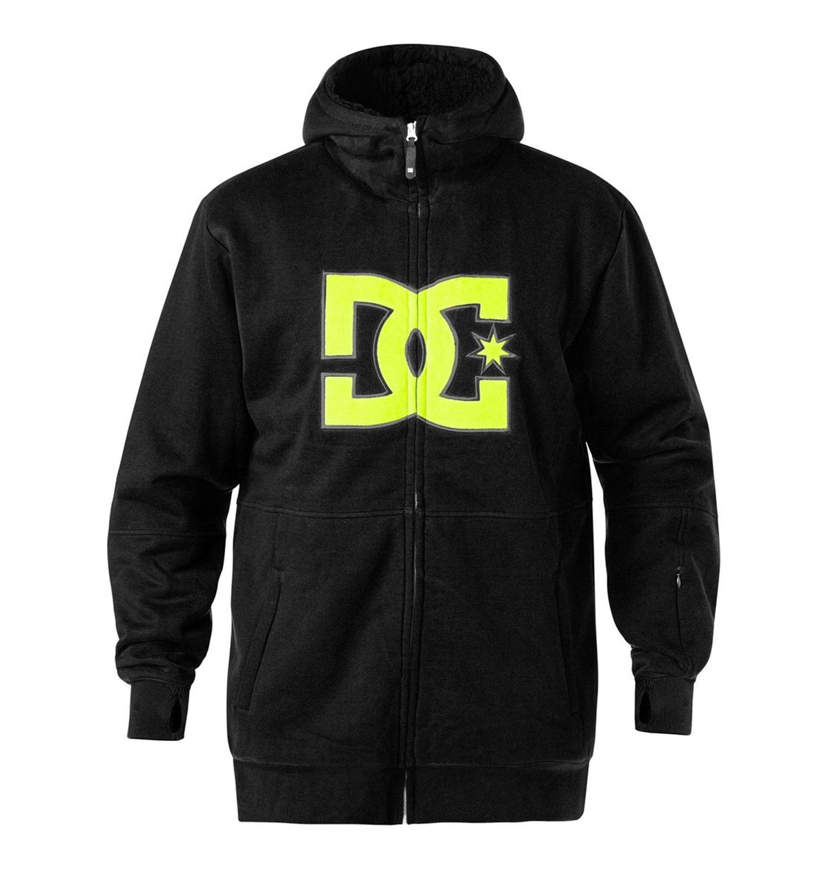 スノーボード DC Logo Zip-Up Hoodie DC Shoes Marquee Full Zip Hoodie Youth Boys Medium Caviar Black