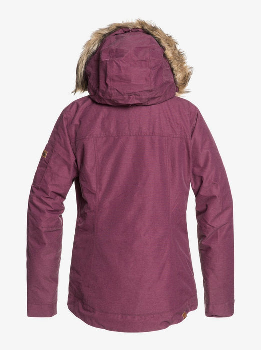 Roxy Meade Insulated Snowboard Jacket, Women's XS Extra Small, Grape Wine New