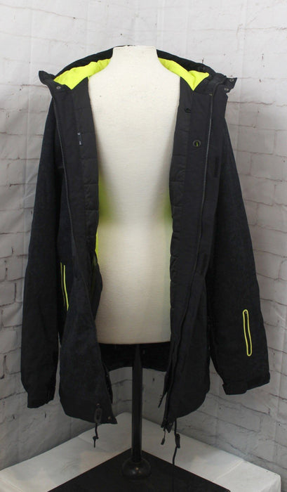 O'Neill Mens Meteorite Snowboard Jacket Large Black Out New