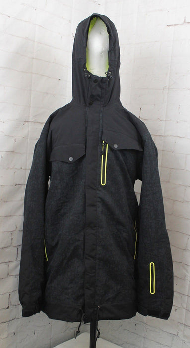 O'Neill Mens Meteorite Snowboard Jacket Large Black Out New