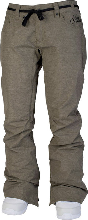 Nitro Metric Shell Snowboard Pants, Women's Small, Heathered Dark Army Green