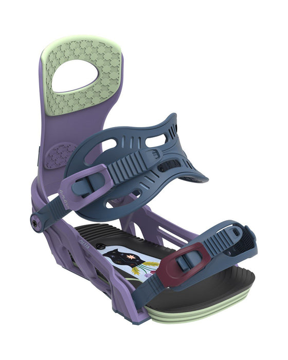 Bent Metal Metta Snowboard Bindings Small - Medium (Women's 5-8), Purple Mauve