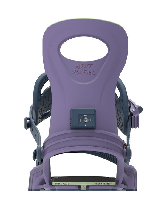 Bent Metal Metta Snowboard Bindings Small - Medium (Women's 5-8), Purple Mauve