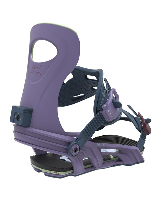 Bent Metal Metta Snowboard Bindings Small - Medium (Women's 5-8), Purple Mauve