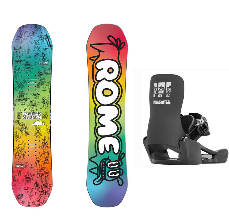 Rome Minishred Kids Snowboard 100 cm with XS(11C-1K) Minishred Bindings New