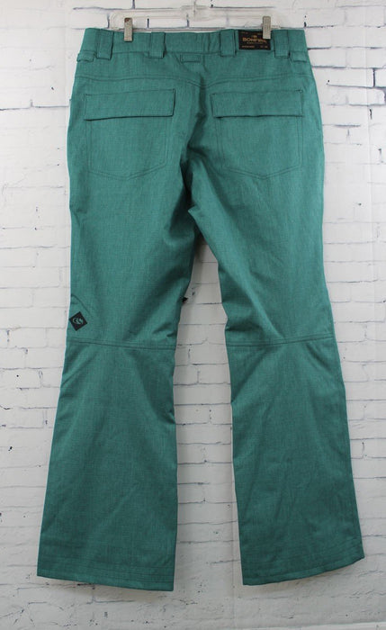 Bonfire Morris Ski and Snowboard Pants, Men's Large, Emerald Green New