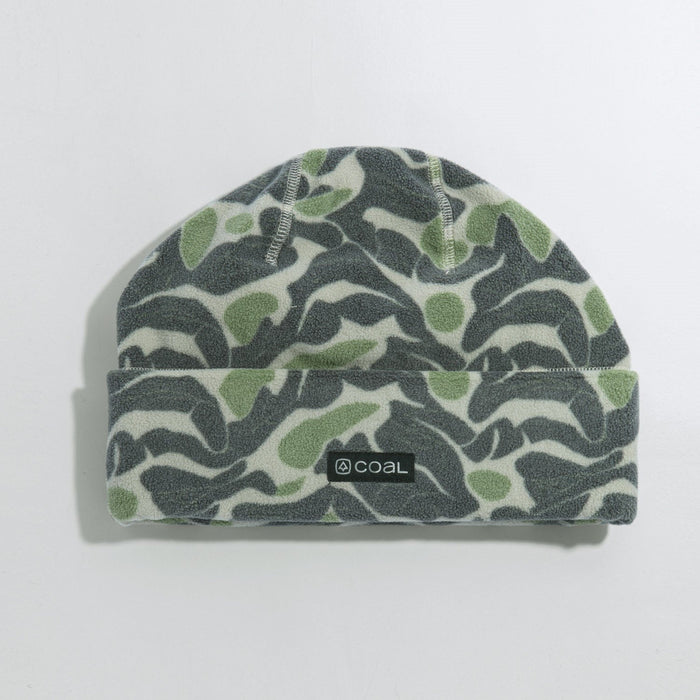 Coal The New Jack Tall Polyester Fleece Beanie Unisex OSFM Black Abstract Camo