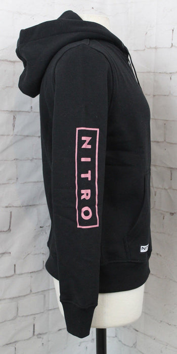 Nitro Snowboard Lectra Full Zip Hoodie Women's Small Black New