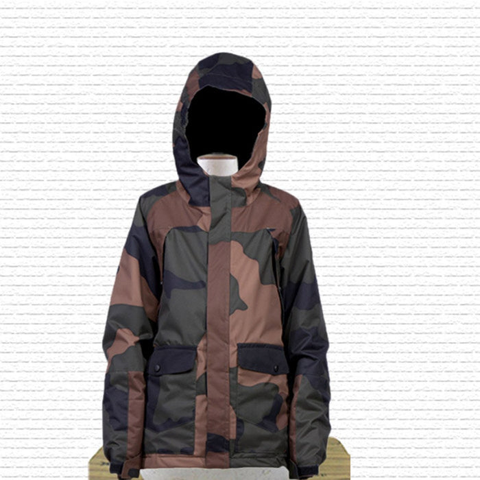 Ride Nova Snowboard Jacket Boys Youth Medium Camo Print