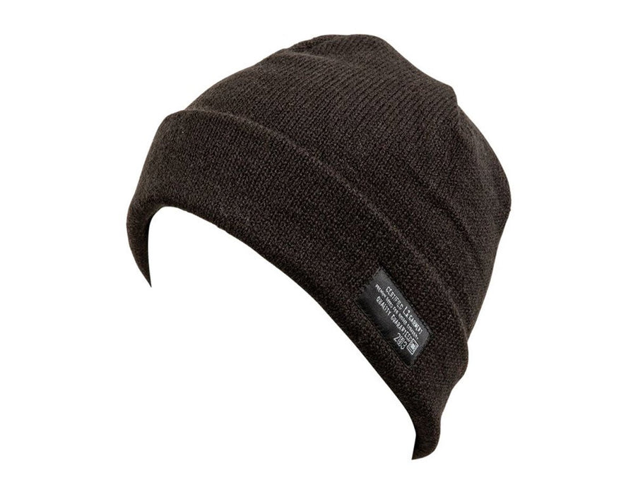 L1 Premium Outerwear Port Side Acrylic Fold Beanie Black