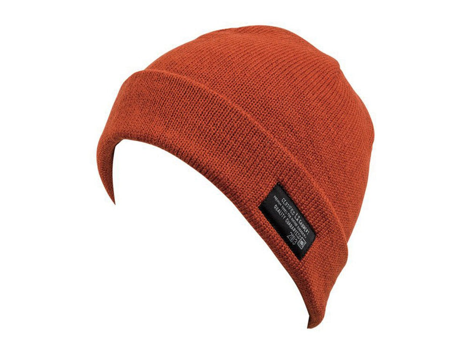 L1 Premium Outerwear Port Side Acrylic Fold Beanie Rust