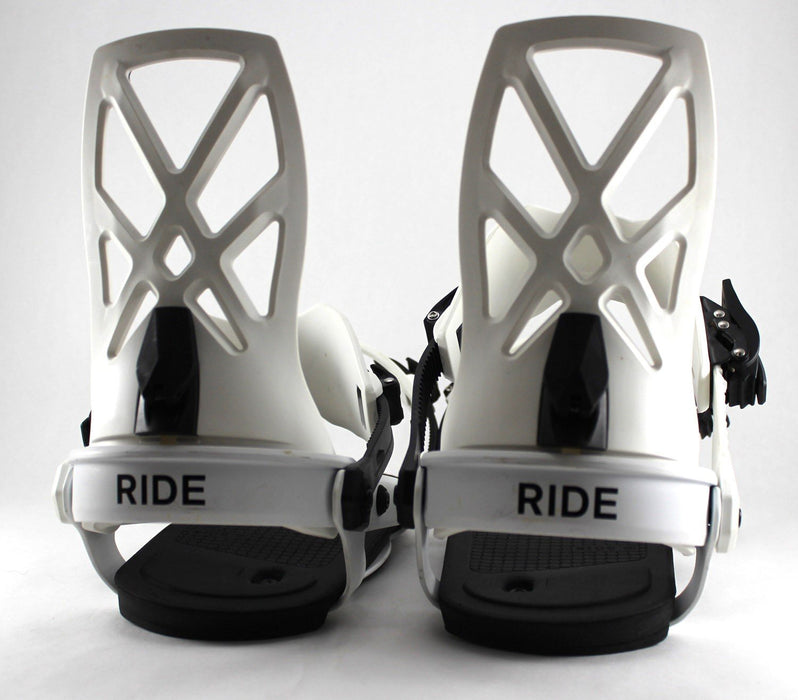 Ride A-4 Snowboard Bindings, Medium (Men's US Size 6-10) White 2024 - Demo