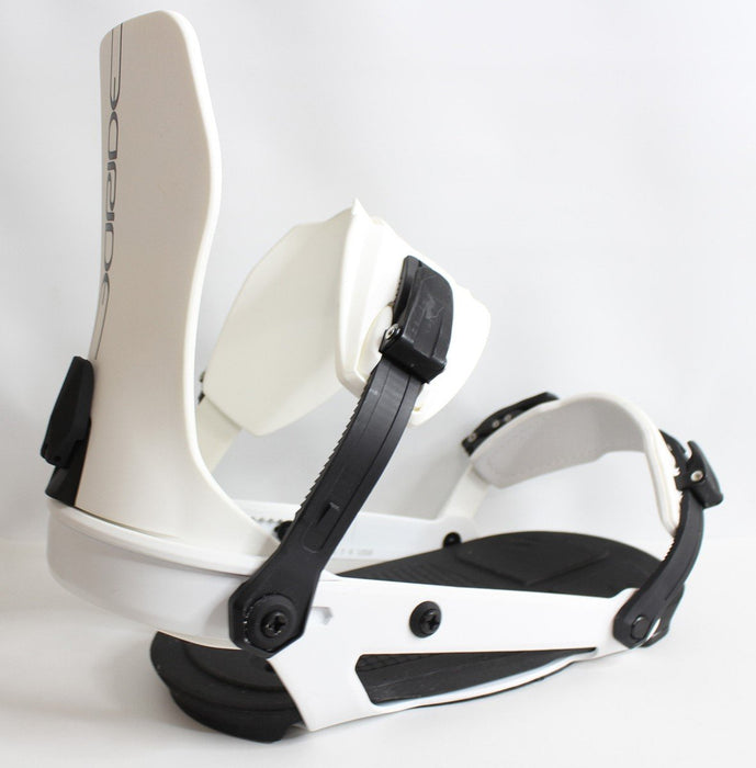 Ride A-6 Snowboard Bindings, Medium (Men's US Size 6-10) White New 2024