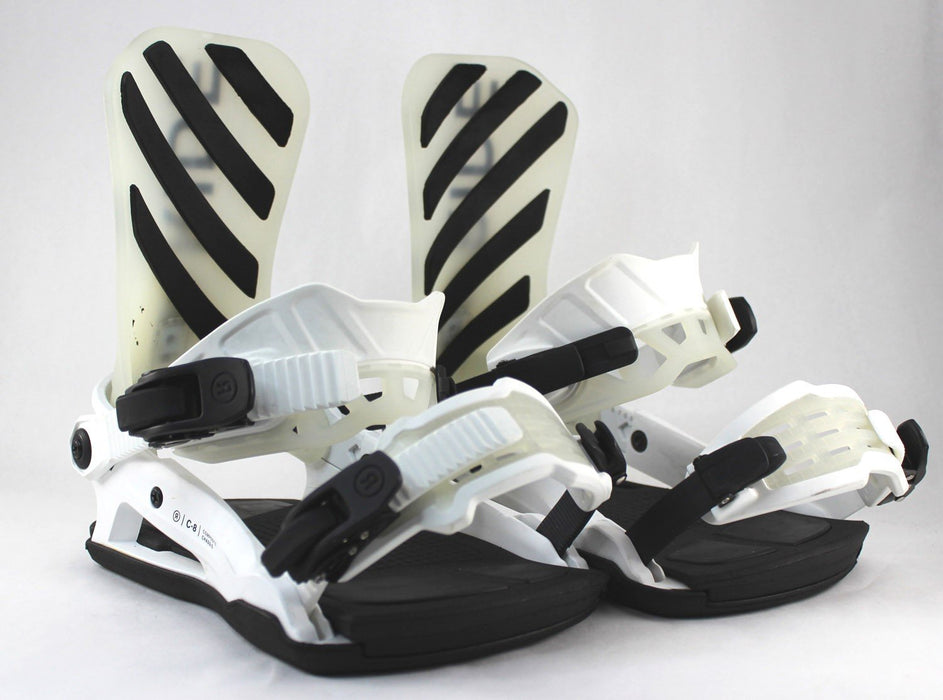 Ride C-8 Snowboard Bindings Medium (Men's US Size 6-10) White 2024 - Demo