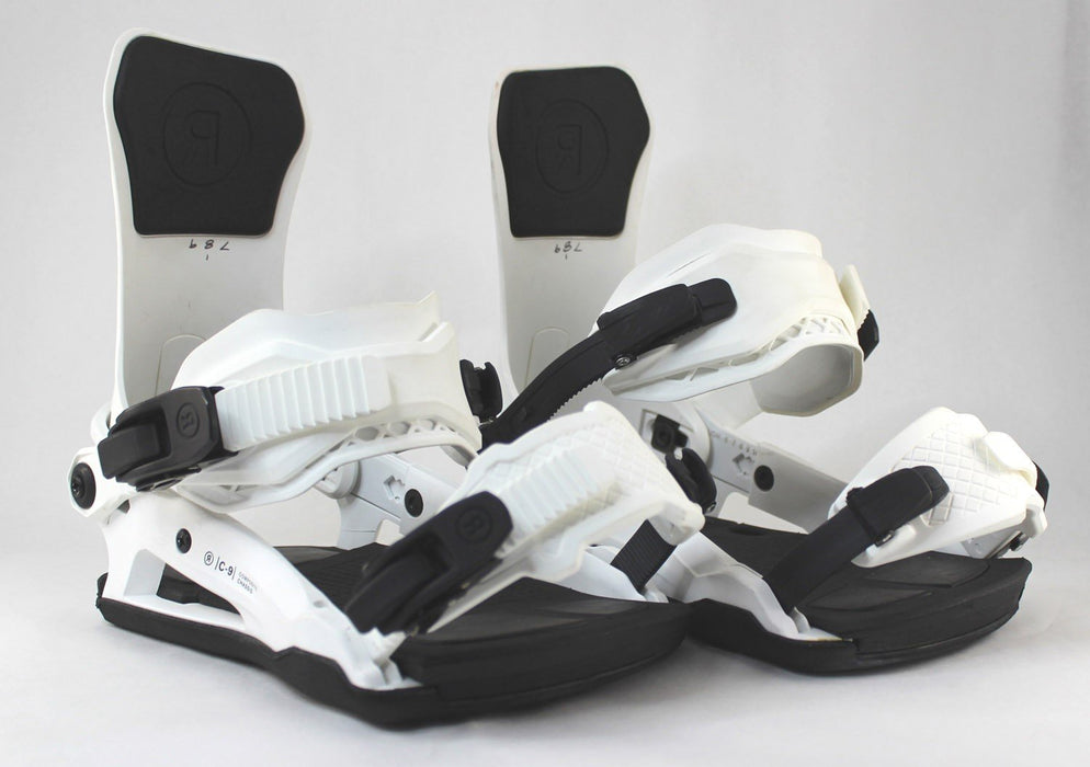 Ride C-9 Snowboard Bindings Medium (Mens US Size 6 - 10) White 2024 C9 - Demo