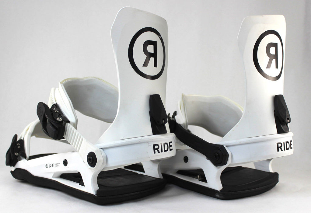 Ride C-9 Snowboard Bindings Medium (Mens US Size 6 - 10) White 2024 C9 - Demo