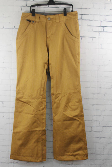 Bonfire Remy Snowboard Pants, Women's Medium, Camel / Brown Denim Twill New