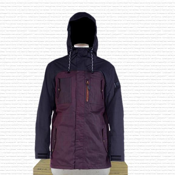 Ride Cappel Revolution Snowboard Jacket, Men's Large, Black Waxed Slub