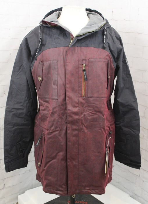 Ride Cappel Revolution Snowboard Jacket, Men's Large, Black Waxed Slub