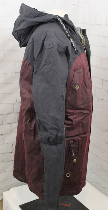 Ride Cappel Revolution Snowboard Jacket, Men's Large, Black Waxed Slub