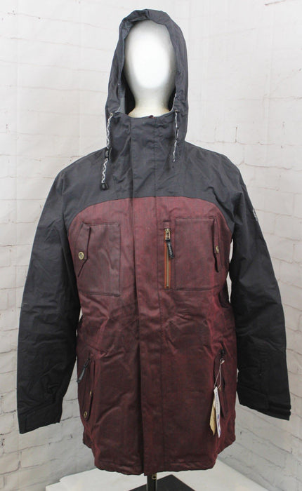 Ride Cappel Revolution Snowboard Jacket, Men's Large, Black Waxed Slub