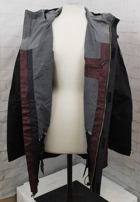 Ride Cappel Revolution Snowboard Jacket, Men's Large, Black Waxed Slub