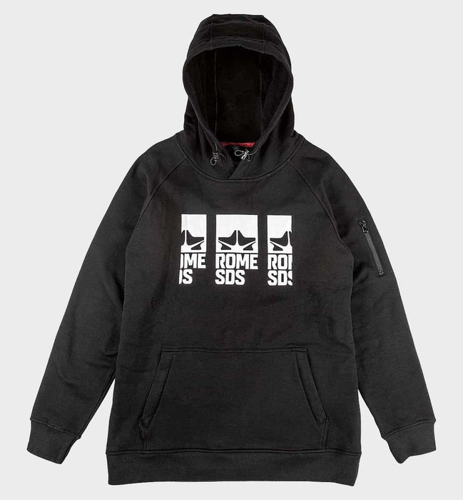 Rome SDS Snowboard Riding Hoodie Windproof Pullover Men's Small Black New