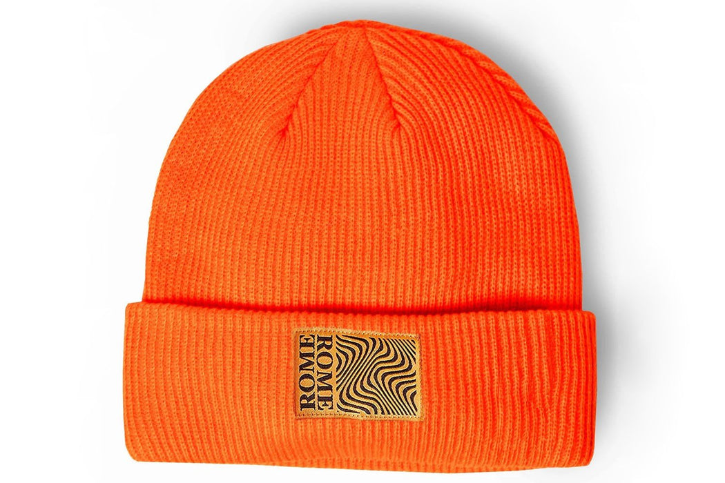 Rome Syndicate Beanie, Acrylic Unisex Beanie, One Size, Orange New