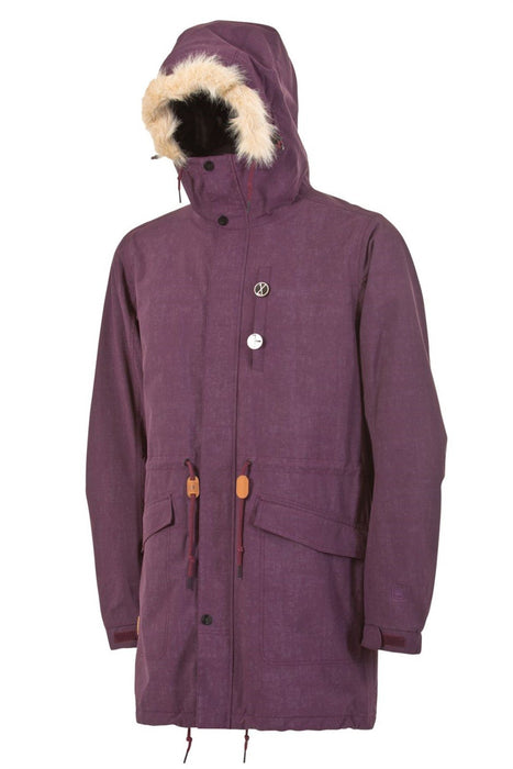 L1 Ryder Parka Snowboard Jacket Mens Size Large Opium Vintage New Burgundy