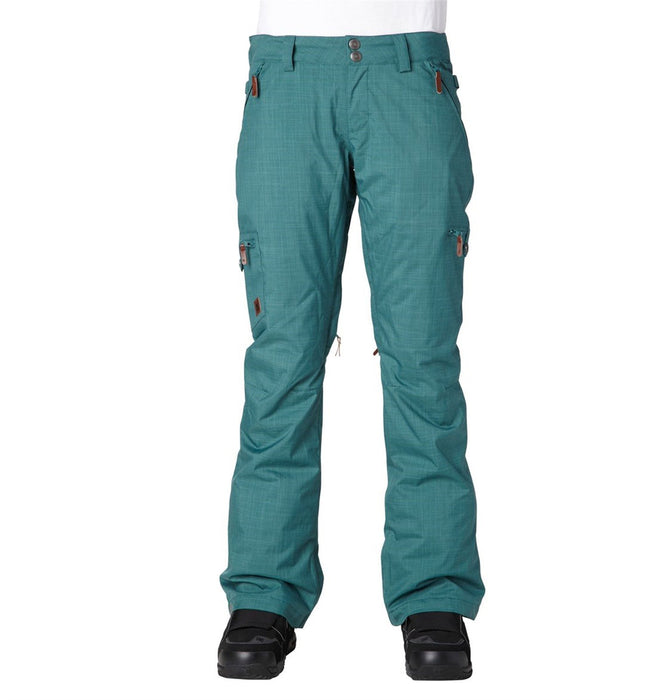 DC Scarlett Insulated Snowboard Pants Women's Medium Jasper Green New