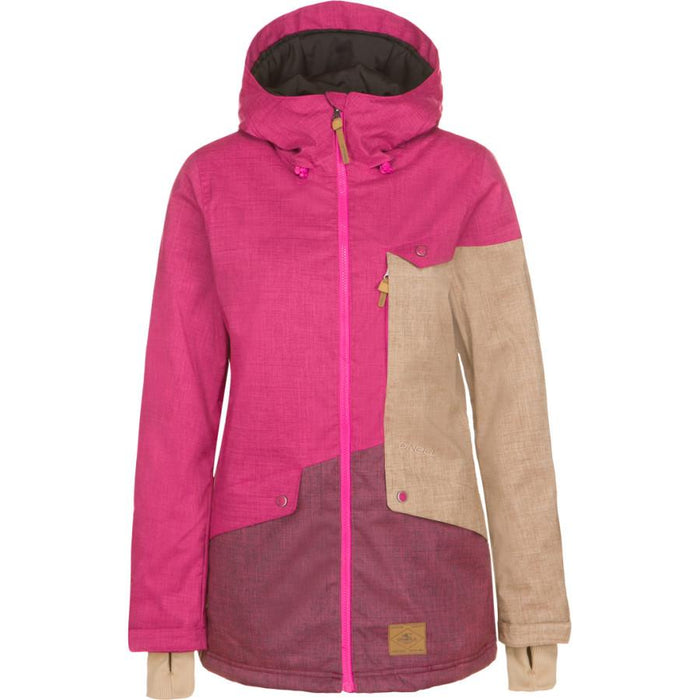 O'Neill Freedom Segment Insulated Snowboard Jacket, Women's Small Pink Rose