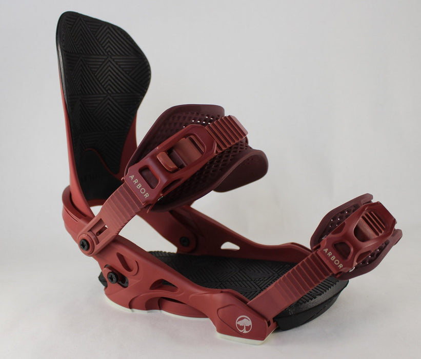 Arbor Sequoia Snowboard Bindings, Women's Small/Medium US 5-7), Maroon New
