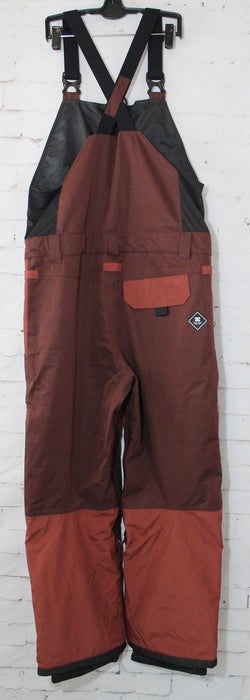 DC Shadow Bib 15K Shell Snowboard Pants, Men's Medium, Bitter Chocolate New