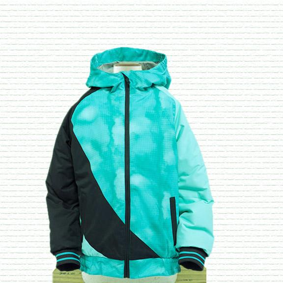 Ride Shelby Insulated Snowboard Jacket, Girls Youth Medium (10-12), Aqua Dot