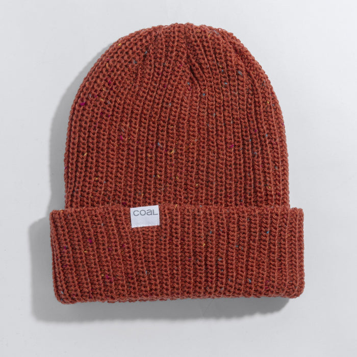 Coal The Shoreline Mid Length Acrylic Wool Blend Beanie Unisex OSFM Burnt Orange