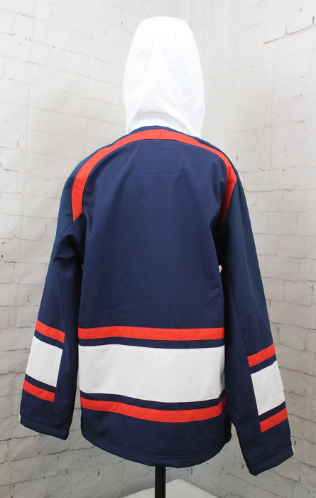 686 Mens Waterproof Slapshot Pullover Fleece Hoodie, Small Navy Colorblock New