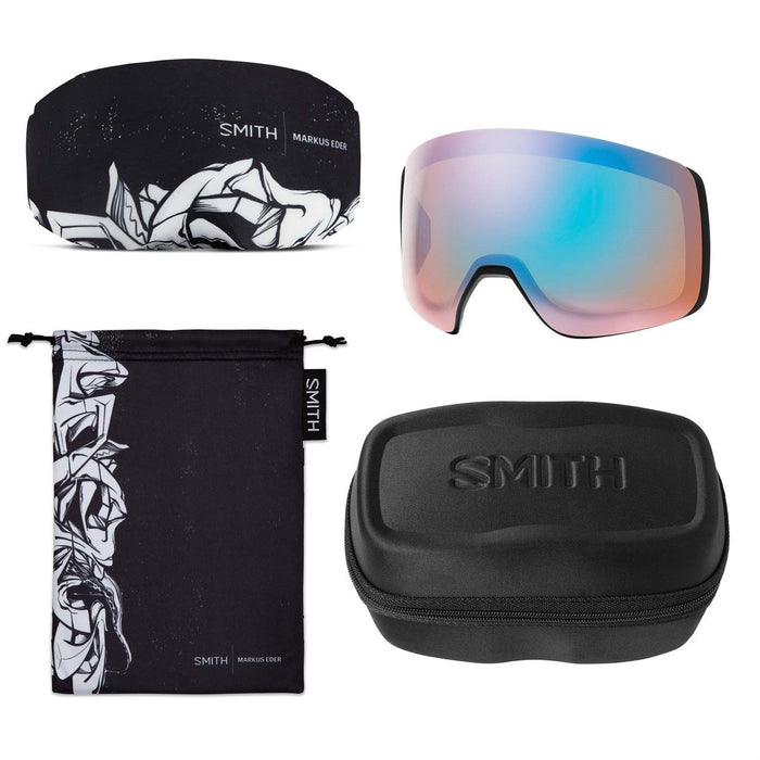 Smith 4D Mag Snow Goggles AC Marcus Eder, Chromapop Sun Black Lens + Bonus New