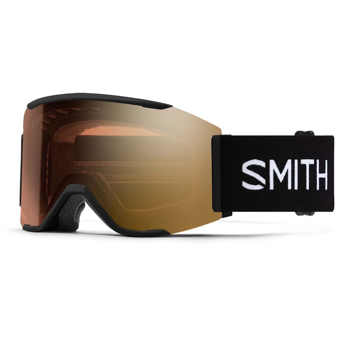 Smith Squad Mag Ski / Snow Goggles Black ChromaPop Photochromic Gold Lens +Bonus