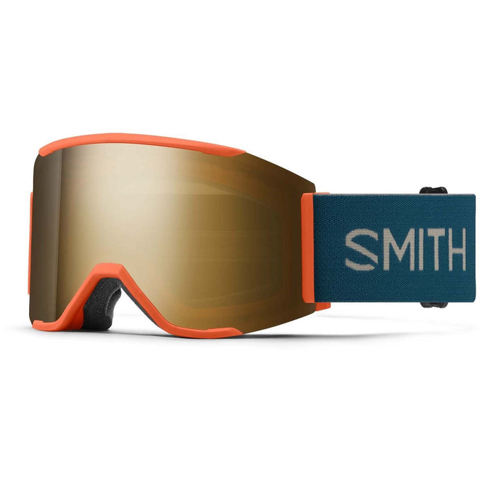 Smith Squad Mag Ski / Snow Goggles Rust Frame, ChromaPop Sun Black Gold + Bonus