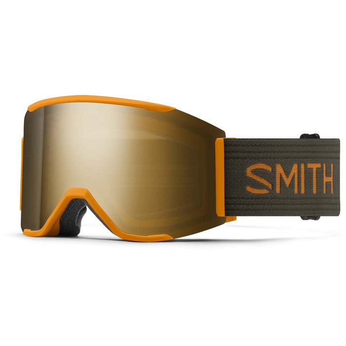 Smith Squad Mag Ski / Snow Goggles Sunrise Frame ChromaPop Sun Black Gold +Bonus