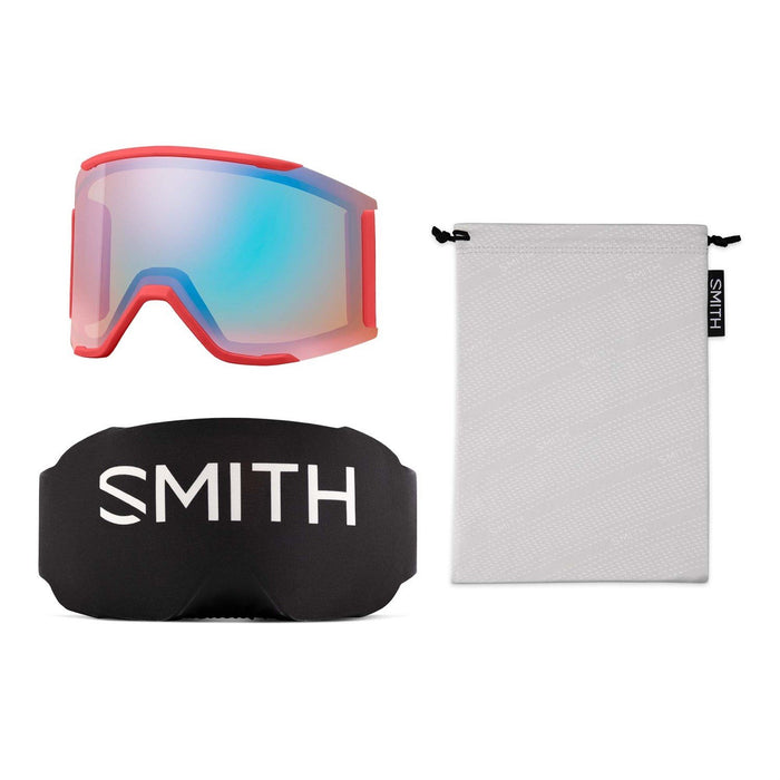 Smith Squad Mag Snow Goggles Wild Child Chrome Dome, ChromaPop Everyday Blue New