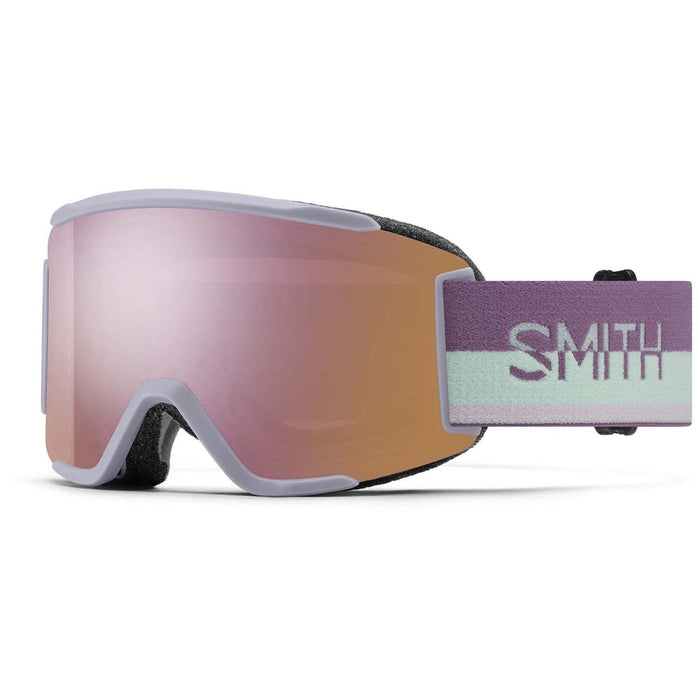 Smith Squad S Snow Goggles Lunar Fog Split Everyday Rose Gold Mirror Lens +Bonus