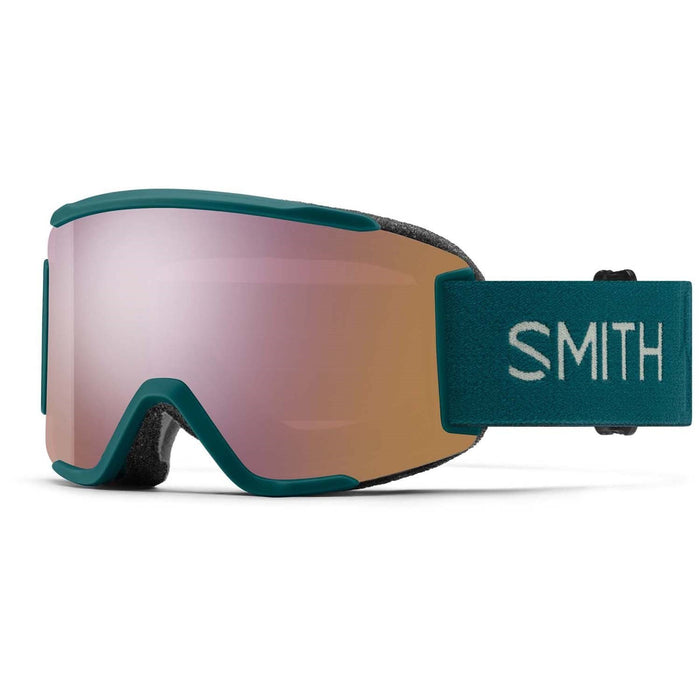 Smith Squad S Snow Goggles Malachite Frame Everyday Rose Gold Mirror Lens +Bonus