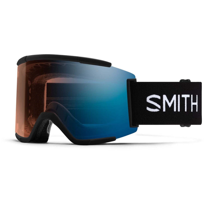 Smith Squad XL Snow Goggles Black, ChromaPop Pro Photochromic Blue Mirror Lens