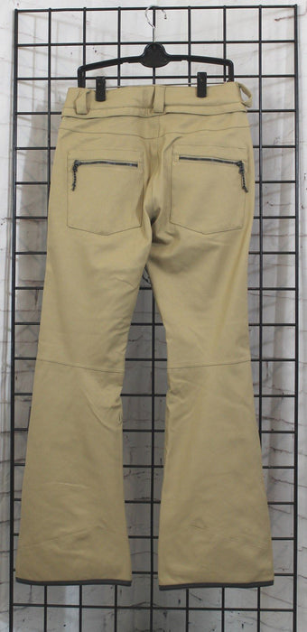 Volcom Species Stretch Slim Fit Snowboard Pants, Women's Small S, Dark Khaki New