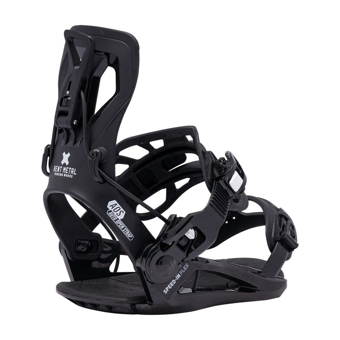 Bent Metal Speed In Flex Snowboard Bindings Large (Men's 10-12) Black New