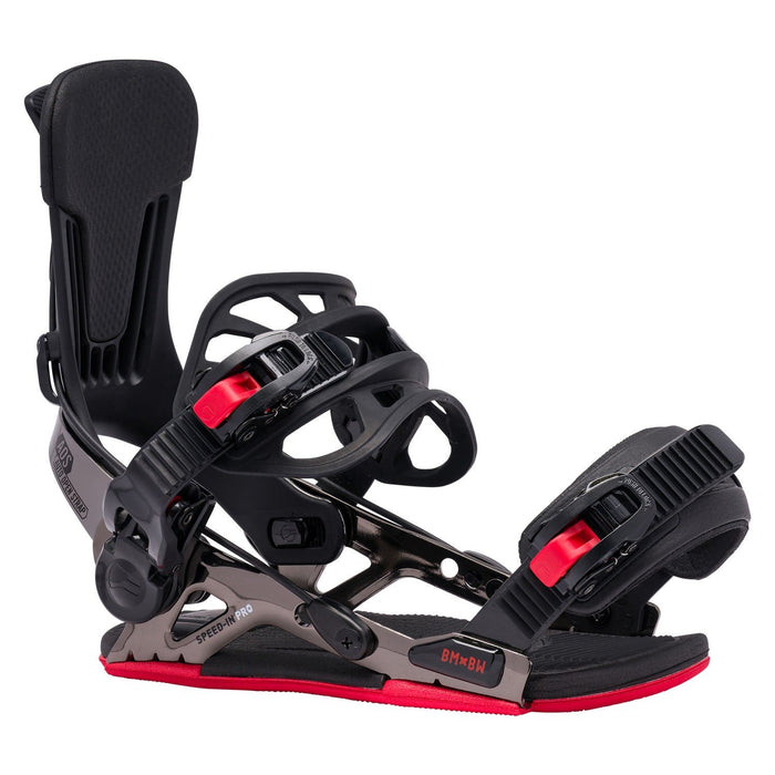 Bent Metal Speed In Pro Snowboard Bindings Large (Men's 9-11) Black New