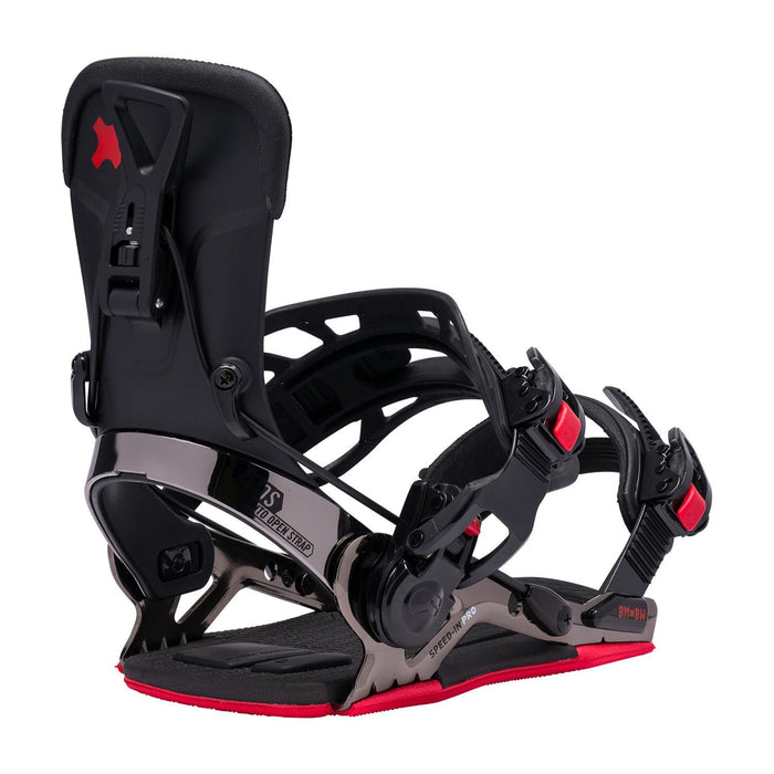 Bent Metal Speed In Pro Snowboard Bindings Large (Men's 9-11) Black New