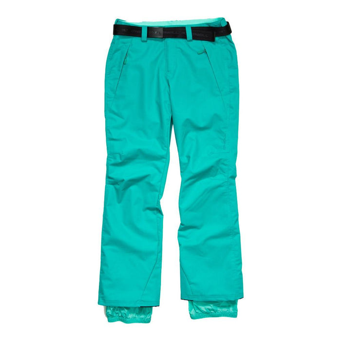 O'Neill Star Belted Ski and Snowboard Pants, Women's Medium, Cockatoo Green