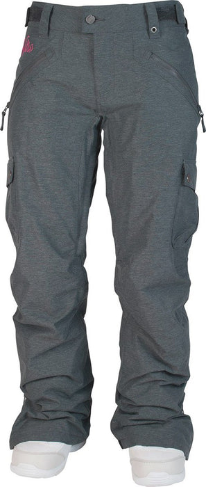 Nitro Snowboard Static Snowboard Pants, Women's Small, Heathered Flint Grey